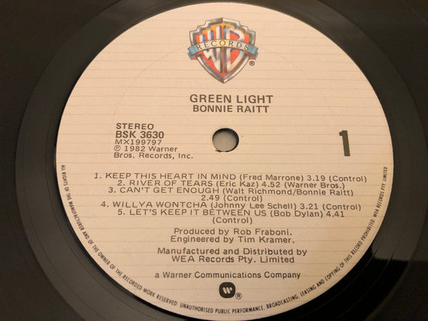 Bonnie Raitt : Green Light (LP, Album)