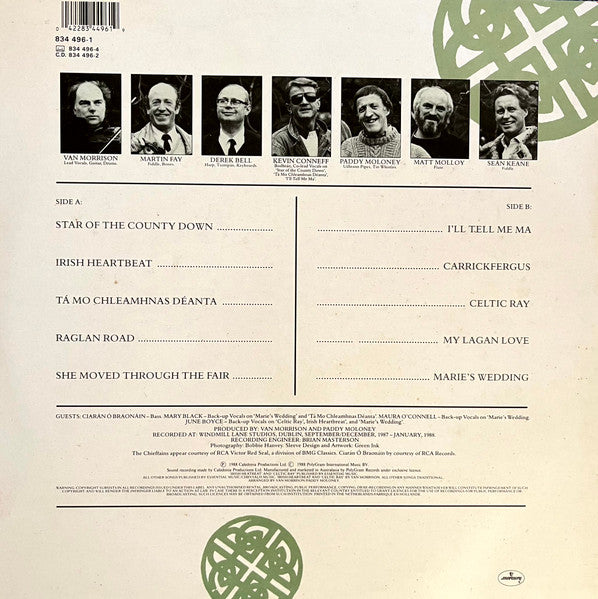 Van Morrison & The Chieftains : Irish Heartbeat (LP, Album)