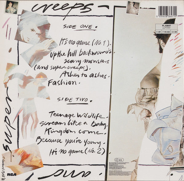 David Bowie : Scary Monsters (LP, Album, RE)