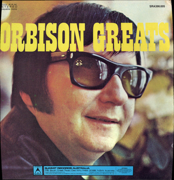 Roy Orbison : Orbison Greats (LP, Comp, Gat)
