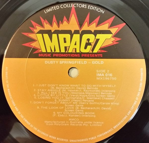 Dusty Springfield : Gold (LP, Comp)