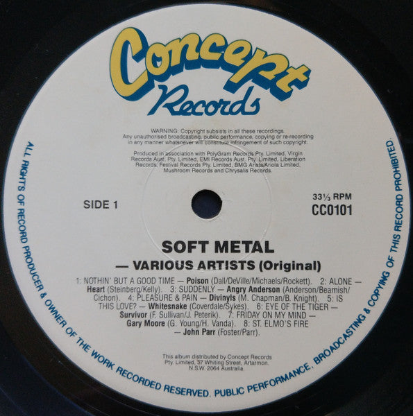 Various : Soft Metal (LP, Comp)