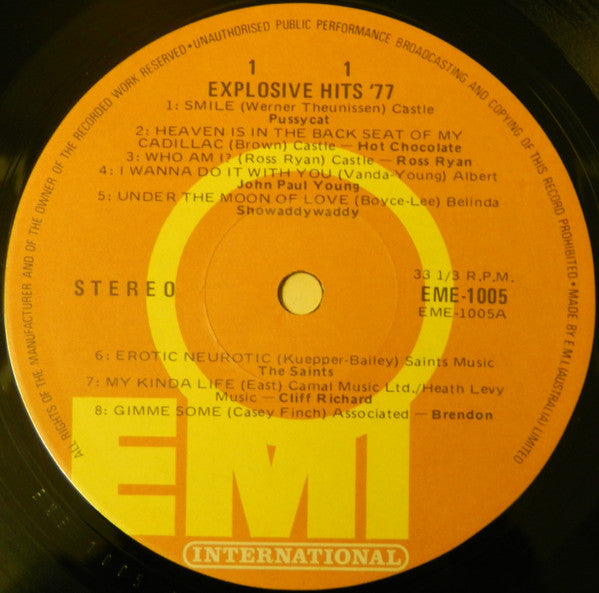 Various : Explosive Hits '77 (LP, Comp)