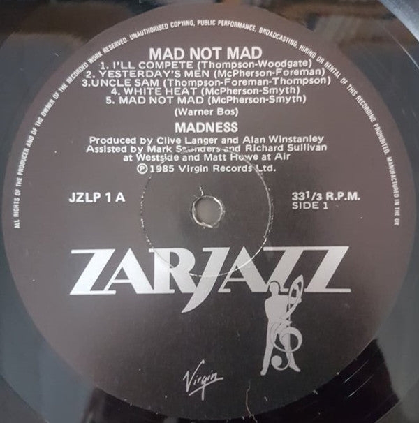 Madness : Mad Not Mad (LP, Album)