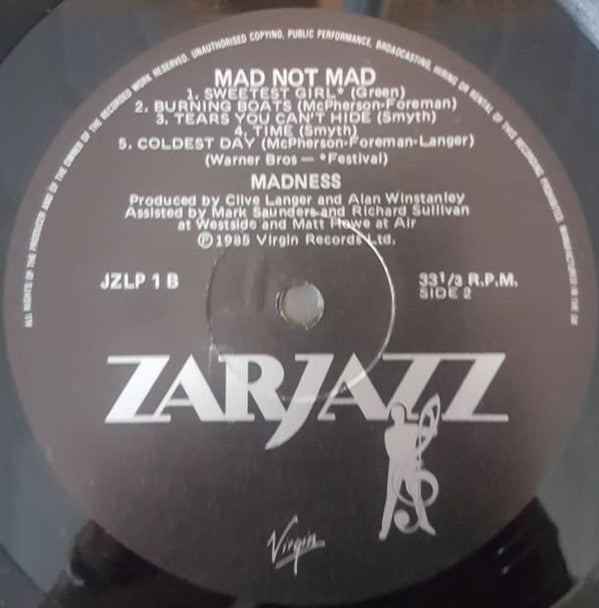 Madness : Mad Not Mad (LP, Album)