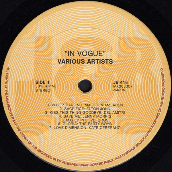 Various : In Vogue (LP, Comp)
