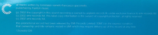 Tommy Vee : Traditional Story (12", Promo)