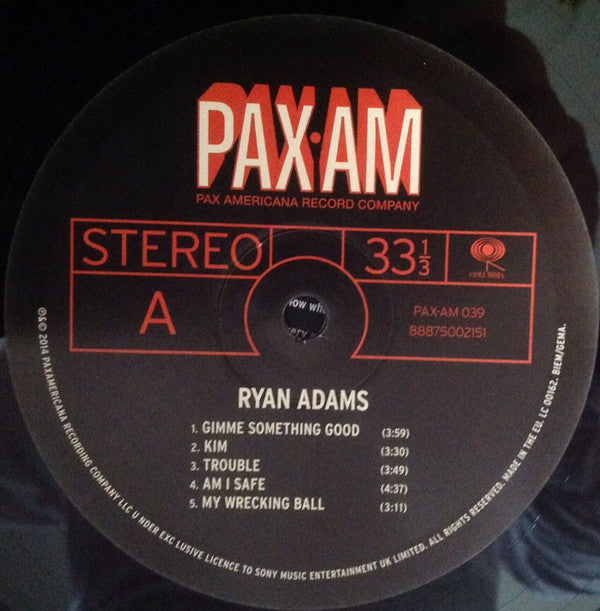 Ryan Adams : Ryan Adams (LP, Album)