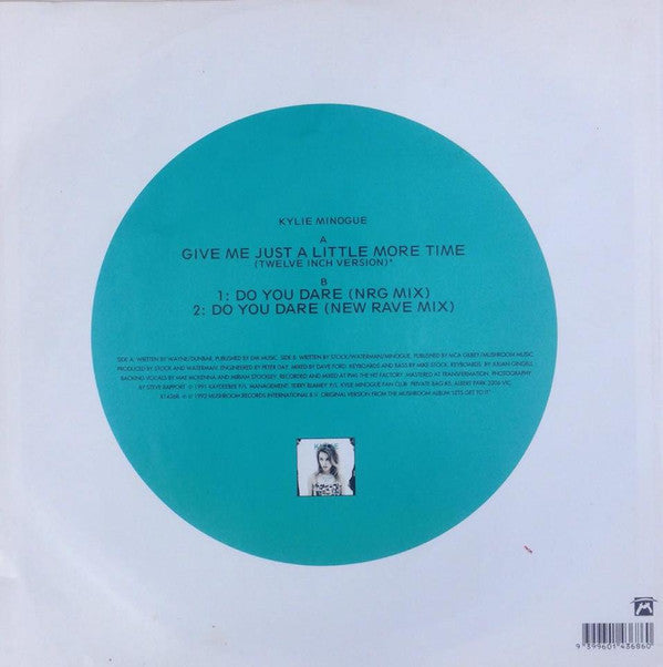 Kylie* : Give Me Just A Little More Time (12", Single)