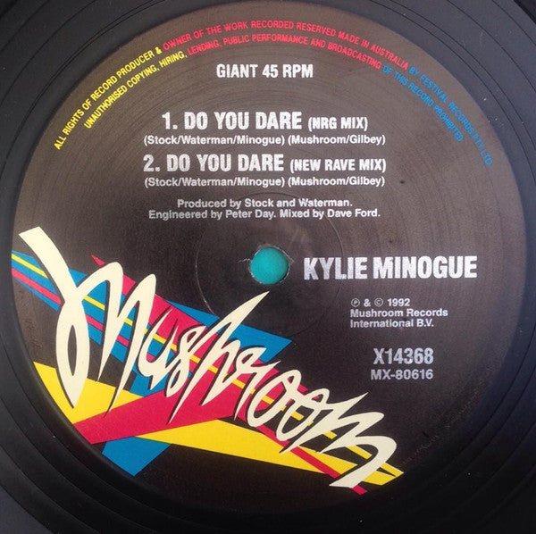 Kylie* : Give Me Just A Little More Time (12", Single)