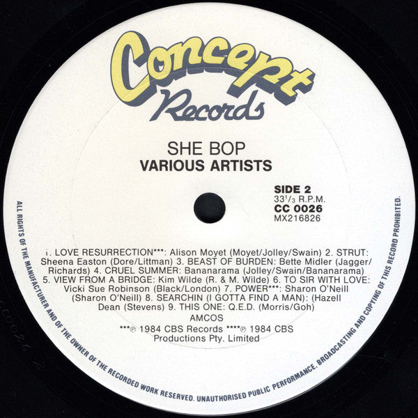 Various : She Bop (LP, Comp)
