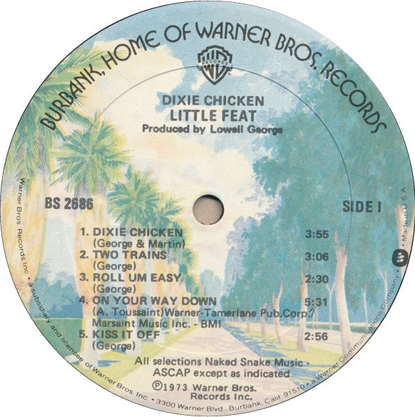 Little Feat : Dixie Chicken (LP, Album, RE, Gol)