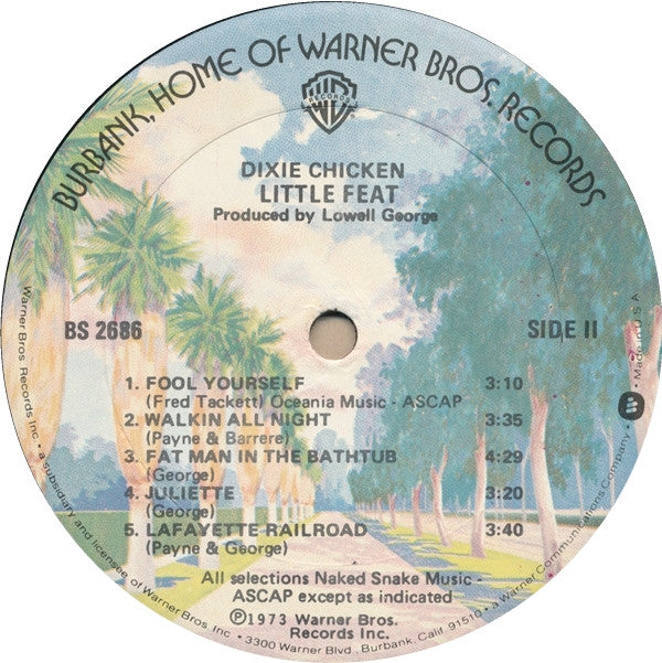 Little Feat : Dixie Chicken (LP, Album, RE, Gol)