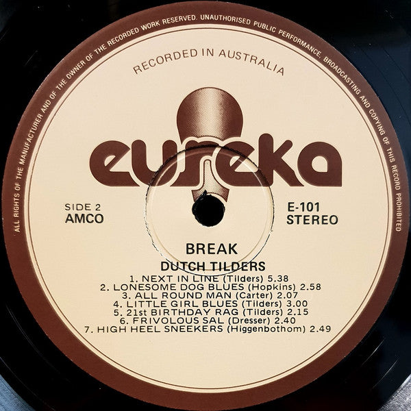 Dutch Tilders : Break (LP, Album)
