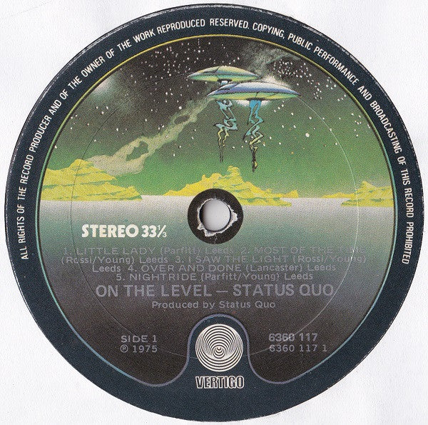 Status Quo : On The Level (LP, Album, Lam)