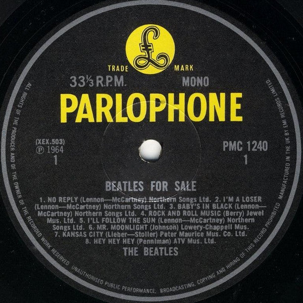 The Beatles : Beatles For Sale (LP, Album, Mono, RP, Uni)