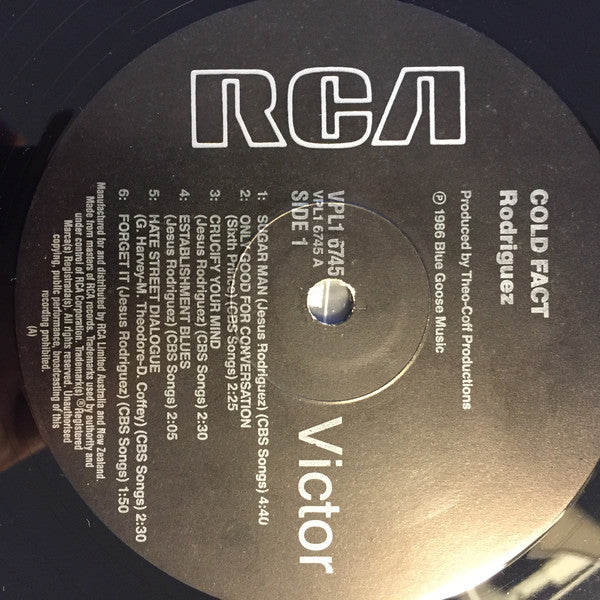 Sixto Rodriguez : Cold Fact (LP, Album, RE)