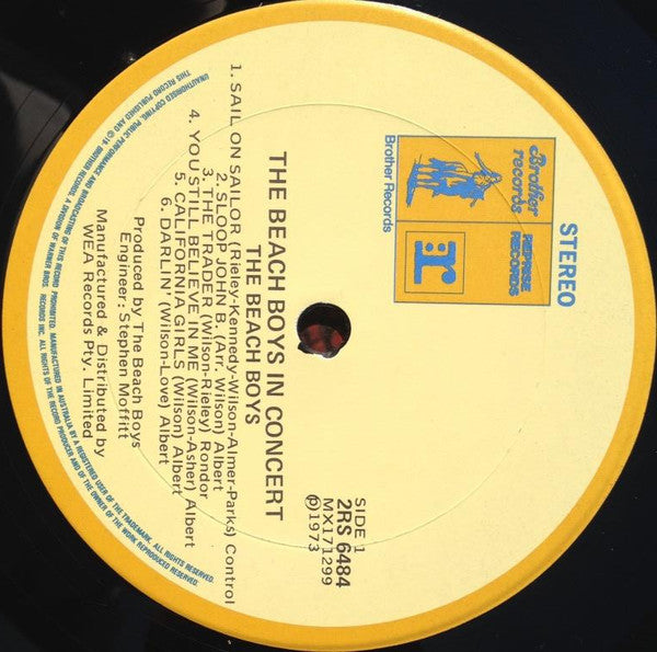The Beach Boys : In Concert (2xLP, Album)