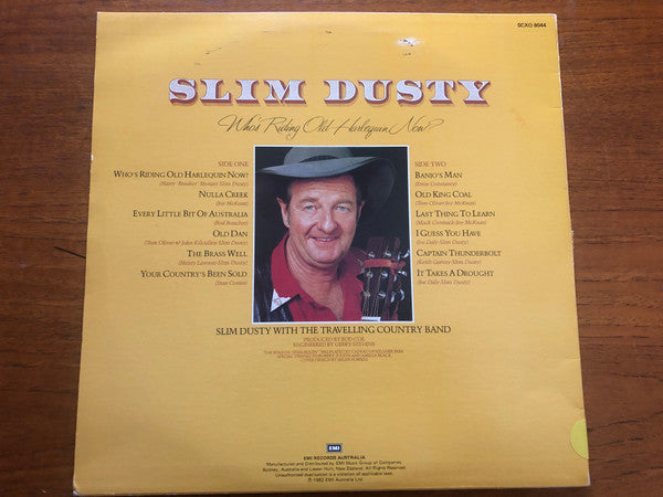 Slim Dusty : Who's Riding Old Harlequin Now (LP, Album)