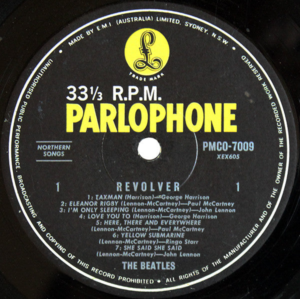 The Beatles : Revolver (LP, Album, Mono)