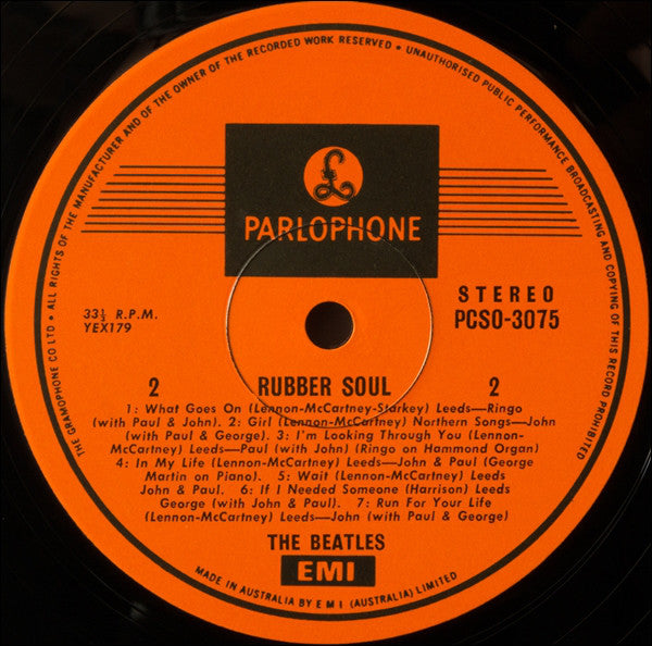 The Beatles : Rubber Soul (LP, Album, RE, EMI)