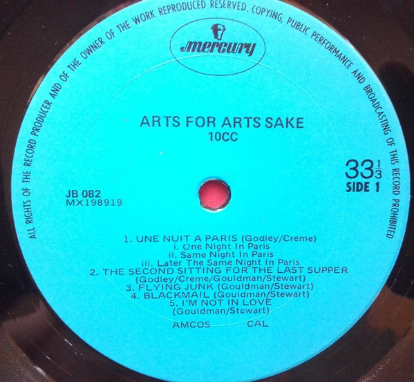 10cc : Art For Arts Sake (LP, Comp, RE)