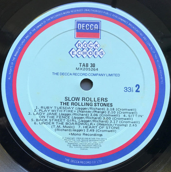 The Rolling Stones : Slow Rollers (LP, Comp)