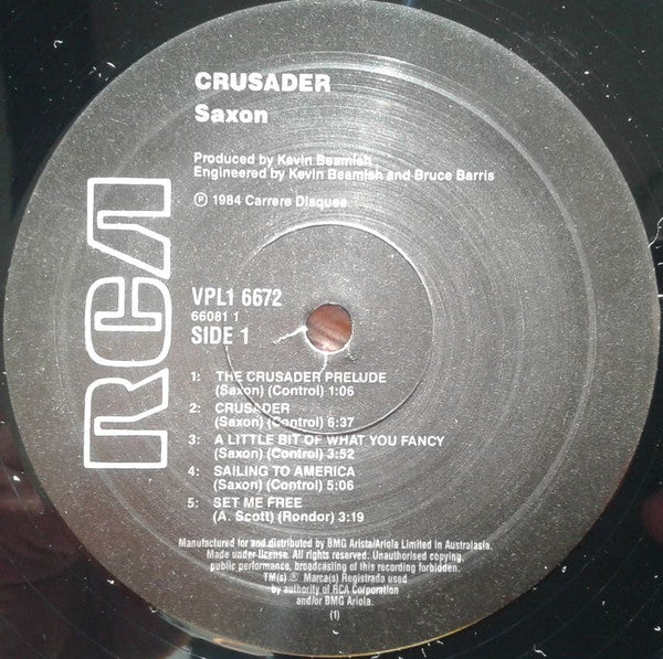 Saxon : Crusader (LP, Album)