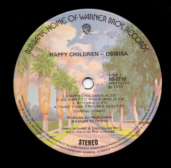 Osibisa : Happy Children (LP, Album, Gat)