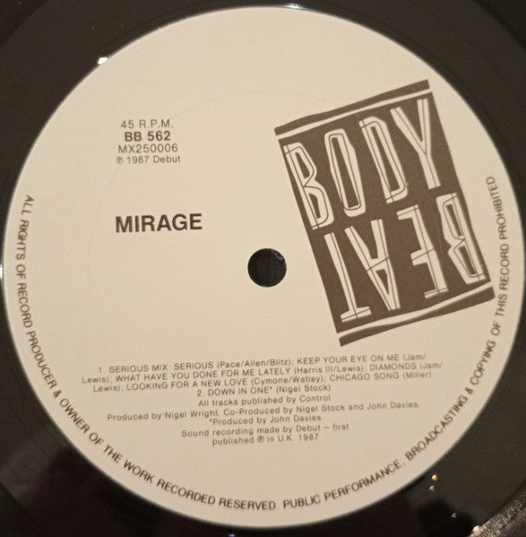 Mirage (12) : Serious Mix (12", Maxi)