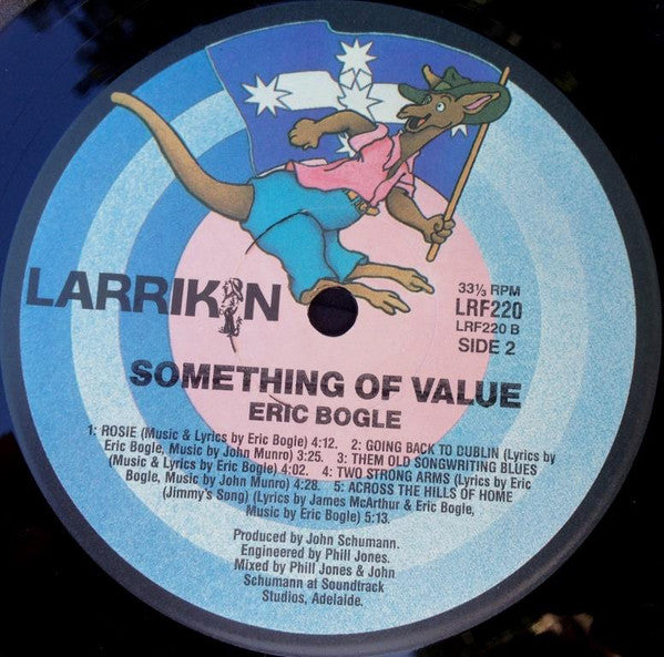 Eric Bogle : Something Of Value (LP, Album)
