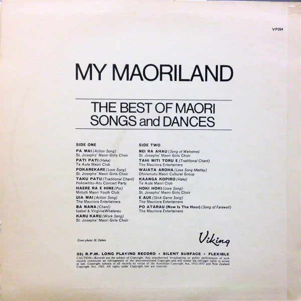 Various : My Maoriland (LP)