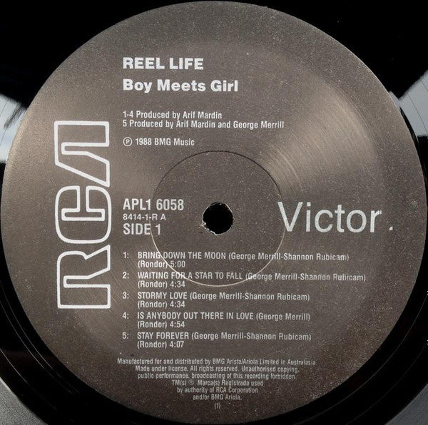 Boy Meets Girl : Reel Life (LP, Album)