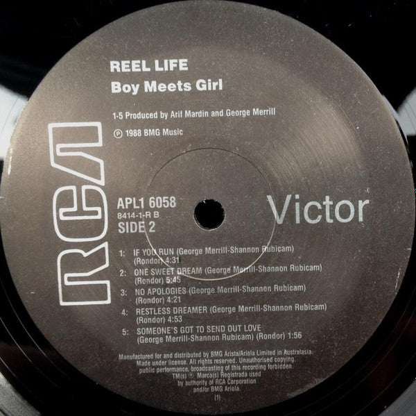 Boy Meets Girl : Reel Life (LP, Album)