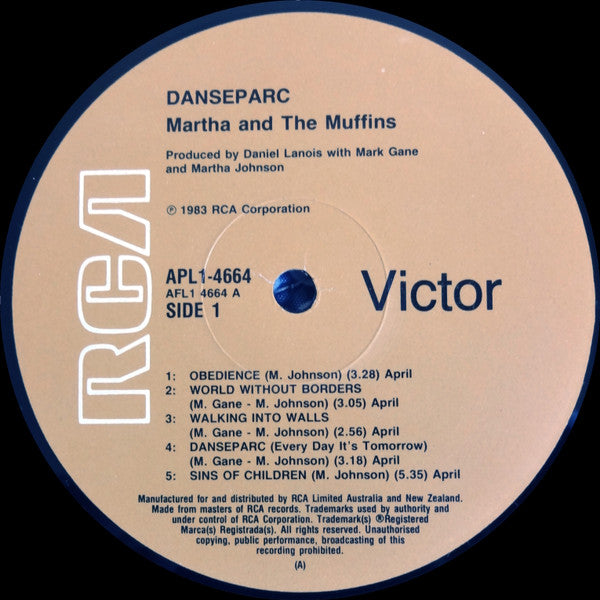 Martha And The Muffins / M + M : Danseparc (LP, Album)