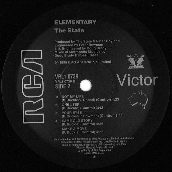 The State (5) : Elementary (LP, Album, Gat)