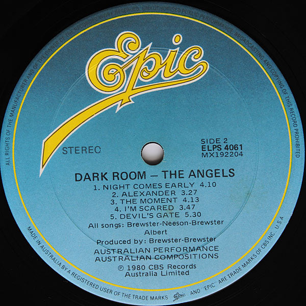 The Angels : Dark Room + Night Attack (2xLP, Album, Comp)