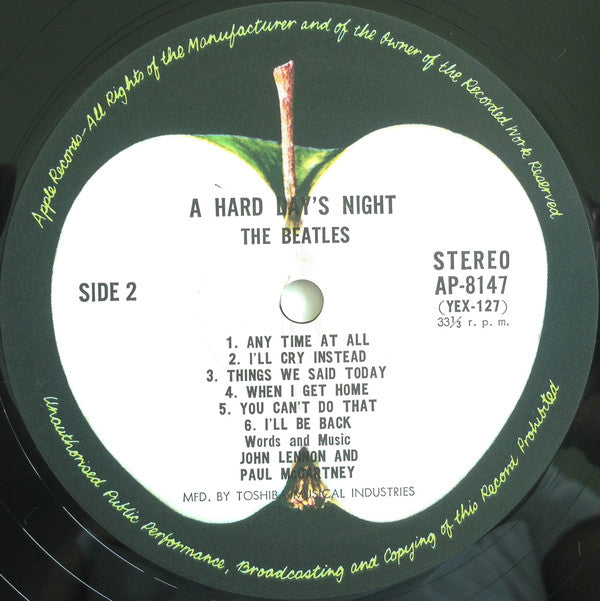 The Beatles : A Hard Day's Night (LP, Album, RE)