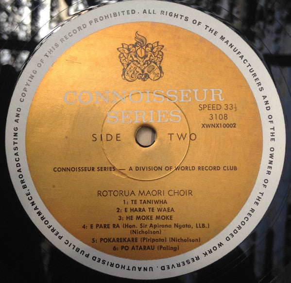 Rotorua Maori Choir : Maori Music (LP, Album, Mono, Club)