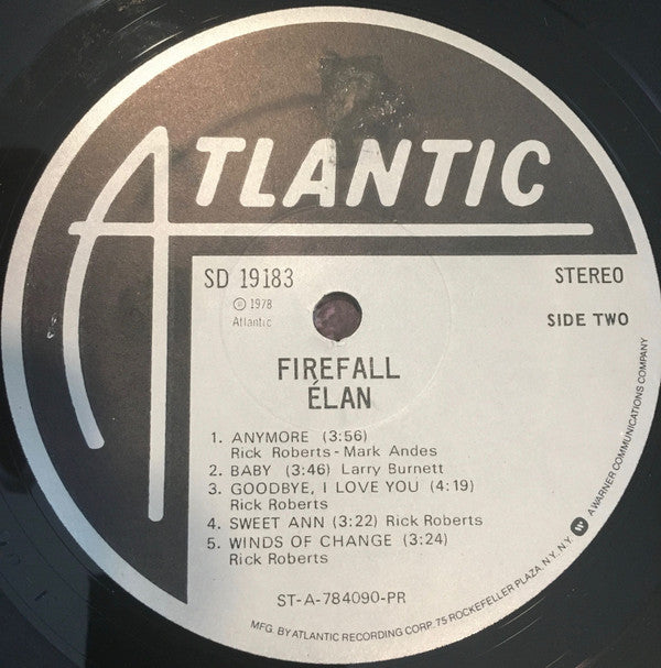 Firefall : Élan (LP, Album, PR )