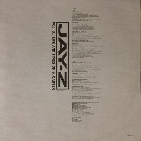 Jay-Z : Vol. 3... Life And Times Of S. Carter (2xLP, Album, RE, 180)