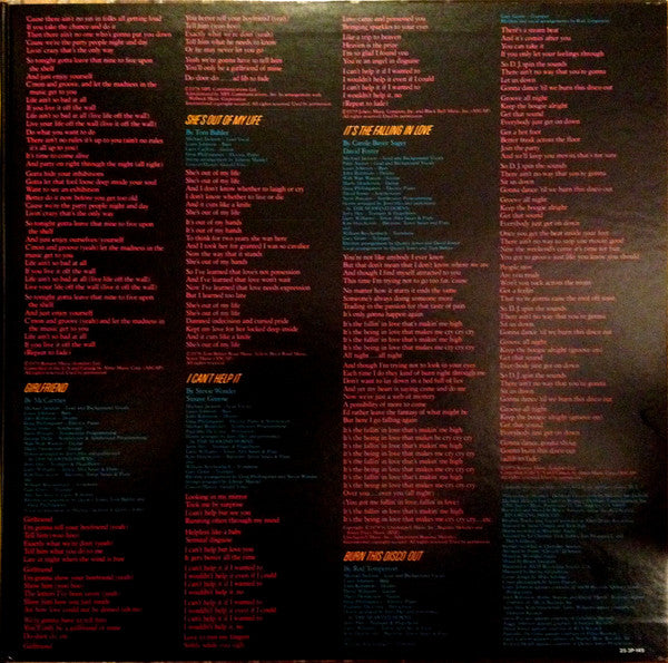 Michael Jackson : Off The Wall (LP, Album, Gat)