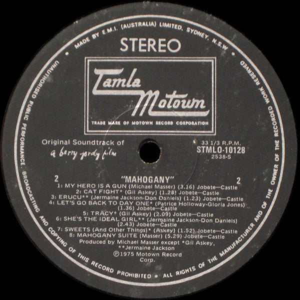 Michael Masser : The Original Soundtrack Of Mahogany (LP, Album)