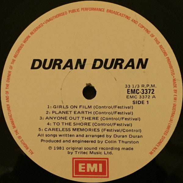 Duran Duran : Duran Duran (LP, Album)