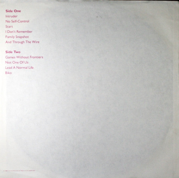 Peter Gabriel : Peter Gabriel (LP, Album, RE)