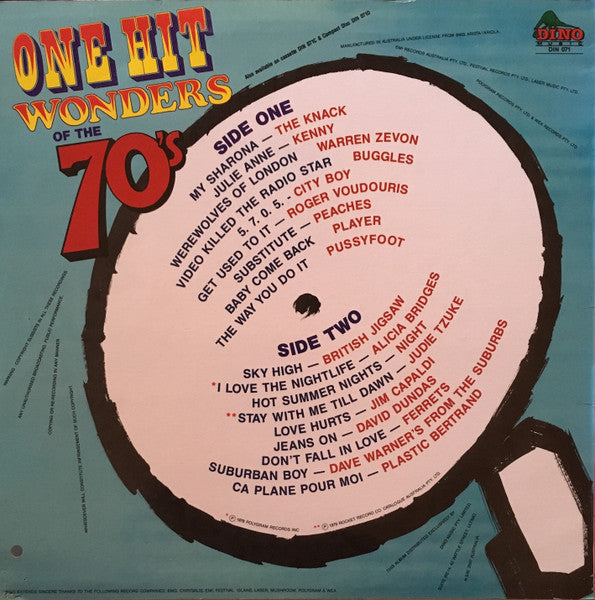 Various : One Hit Wonders Of The 70's (LP, Comp)