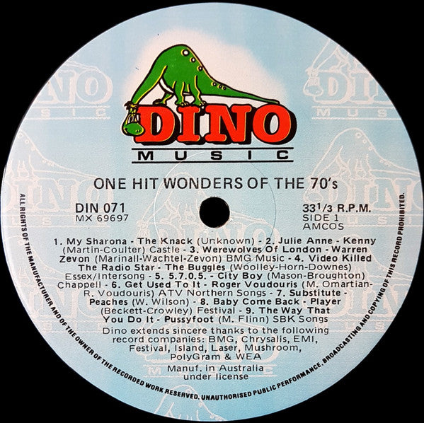 Various : One Hit Wonders Of The 70's (LP, Comp)