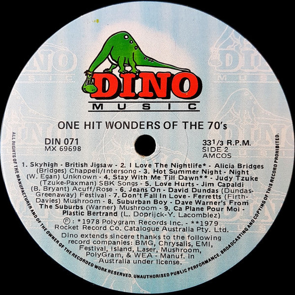 Various : One Hit Wonders Of The 70's (LP, Comp)