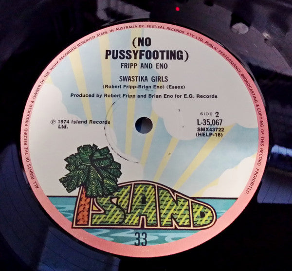 Fripp & Eno : (No Pussyfooting) (LP, Album)