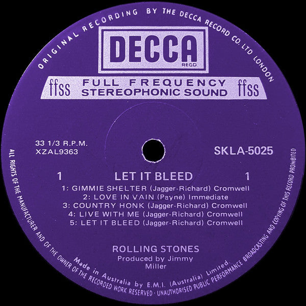 The Rolling Stones : Let It Bleed (LP, Album)